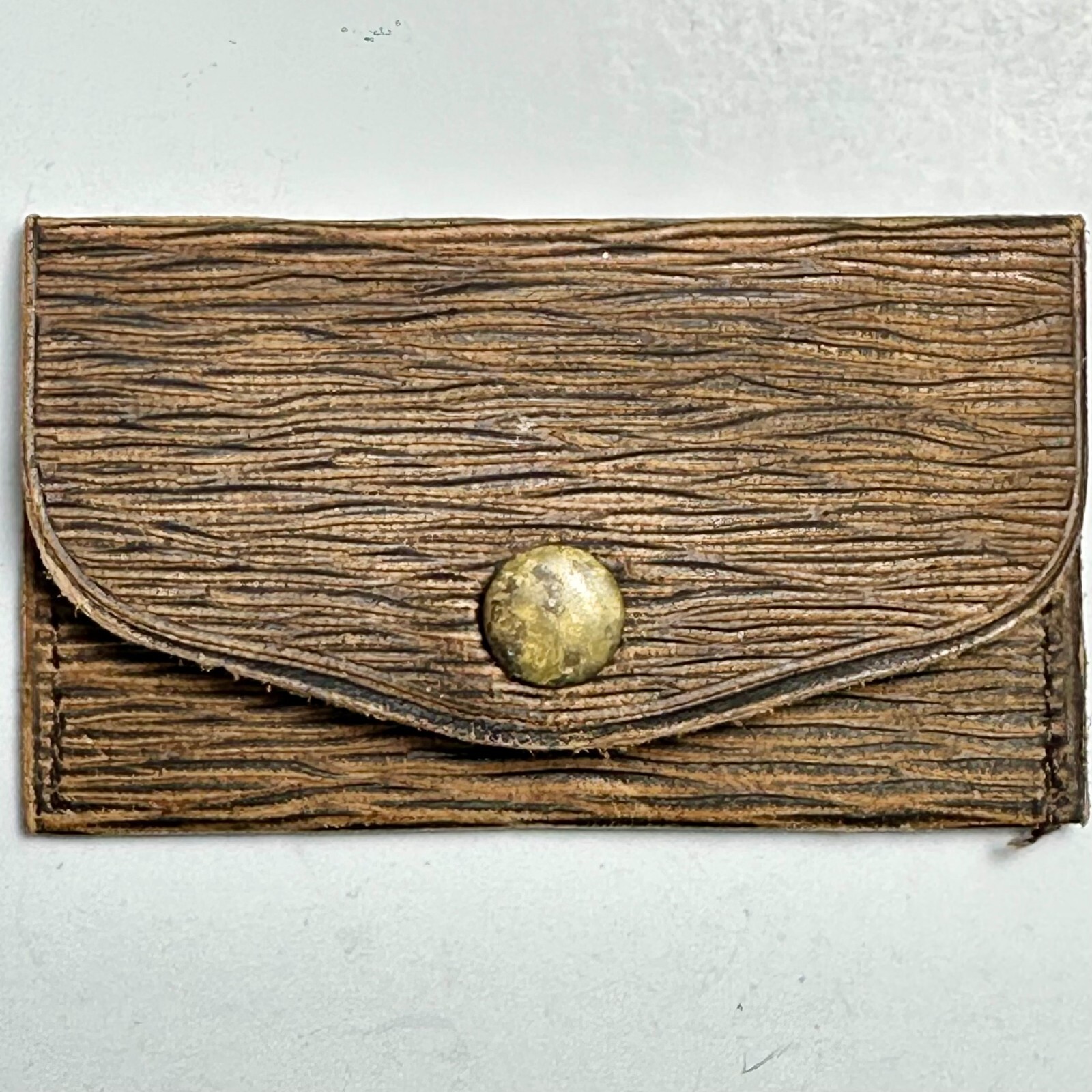 1900s House of Crane Cigar Advertising Leather Coin Purse Snap Close 1.25 x 2.75