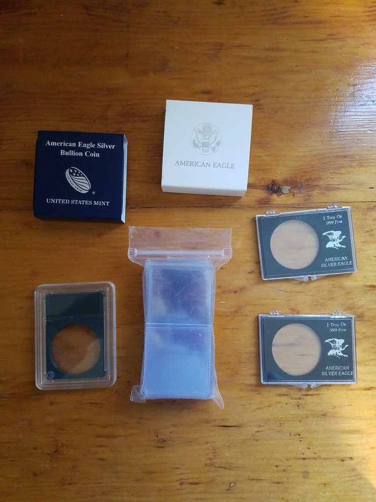 1oz Silver Eagle Storage/Display Cases With 50 Coin Flips