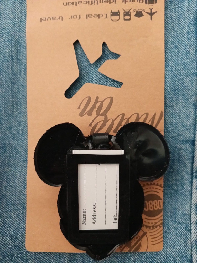 MICKEY LUGGAGE TAG / BACKPACK HANGER - NEXT DAY SHIPPING
