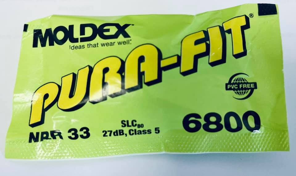 Moldex 6800 Purafit Tapered Earplugs Soft Foam NRR33 Uncorded Quantity