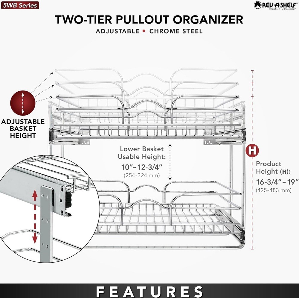 PULL OUT SPICE RACK ORGANIZER FOR CABINET