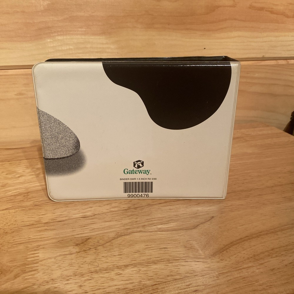 Original Vintage GATEWAY Computer Software Storage Binder CD Holder 1999