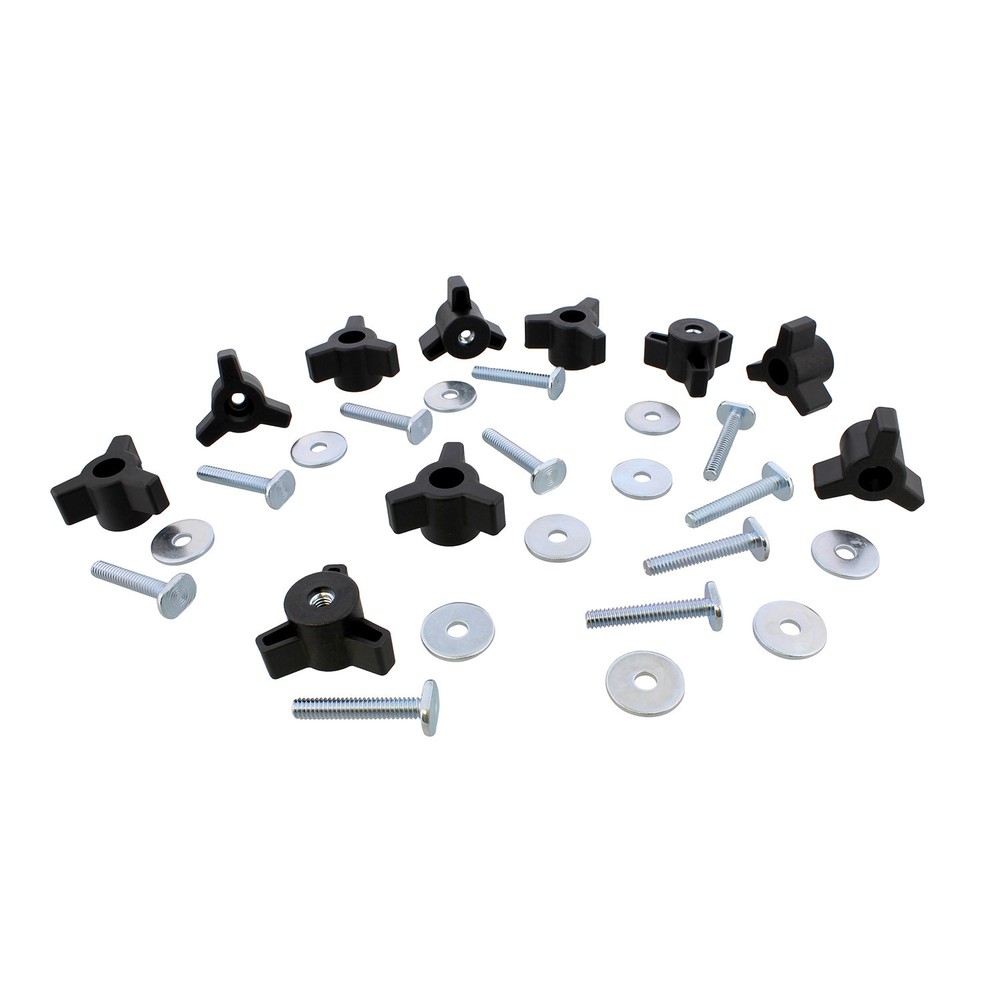 DCT 3 Star Knobs Kit 10pk 1/4in-20 Threaded Knob Set with Jig Knobs and Bolts
