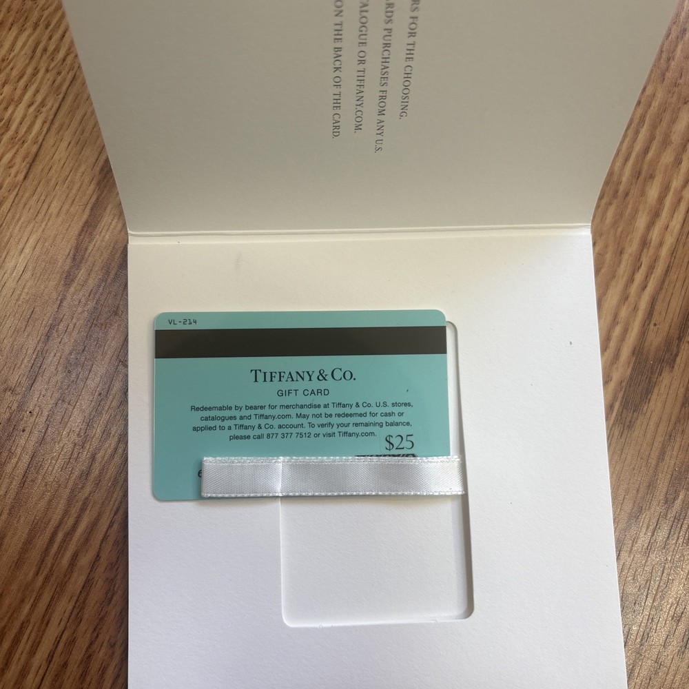 $25 Tiffany & Co Gift Card