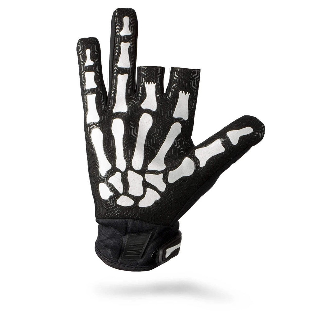 HK Army Bone Gloves - Black / White - X-Large