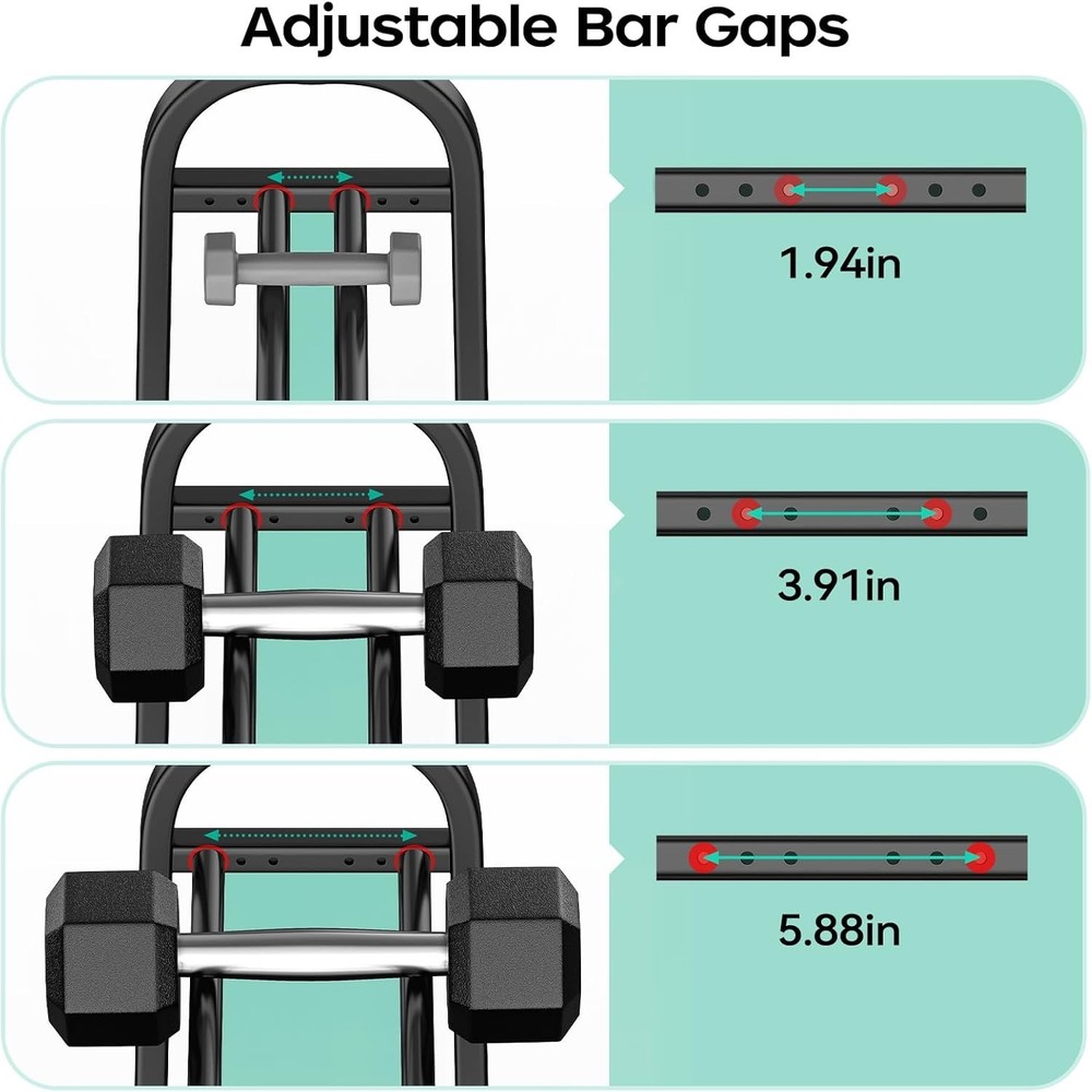 3 Tier Dumbble Rack 360LB Capacity Adjustable Dumbbell Storage Rack Space-Saving