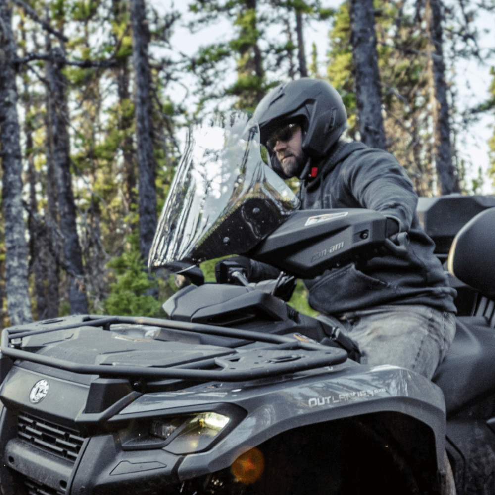 Can-Am 715006480 - 11" High Windshield Kit with Integrated Handguards
