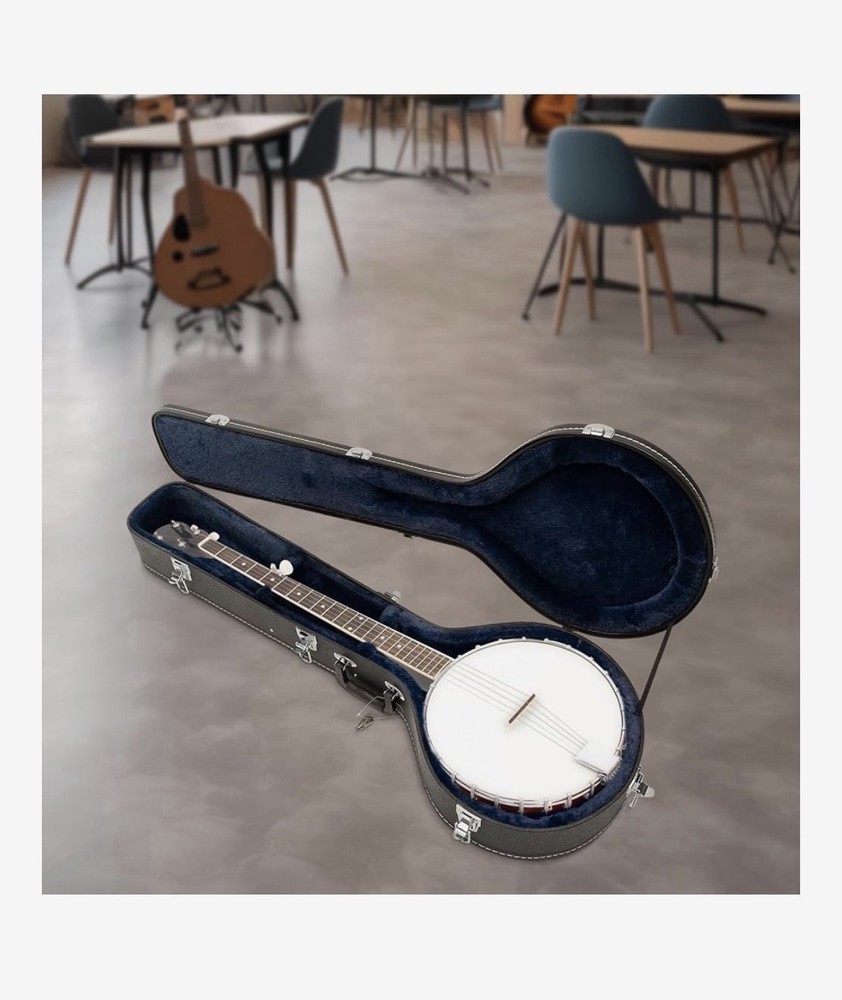 Banjo Storage Box,Multifunctional Protable Interior Padded Hardshel Case