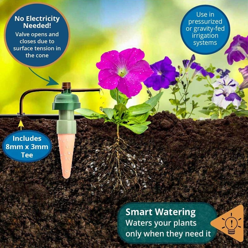 Blumat Gravity Watering Kit - Complete 4x8 Backyard Automatic Irrigation System