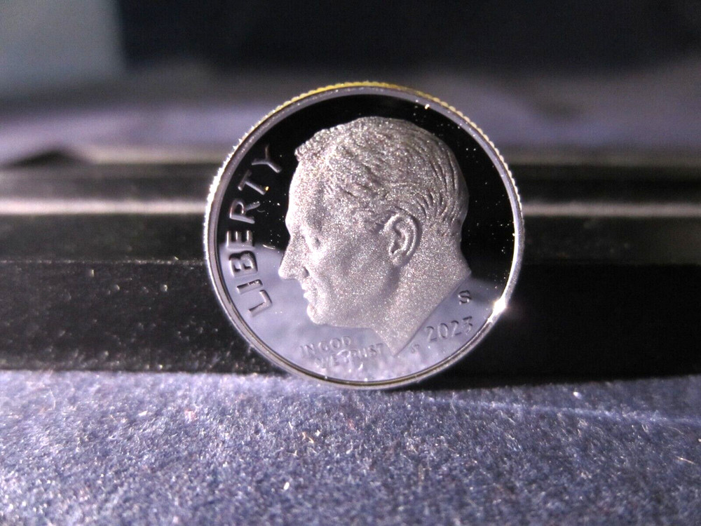 2023-S Silver Roosevelt Dime Deep Cameo Mirror Proof Upper Grading Range