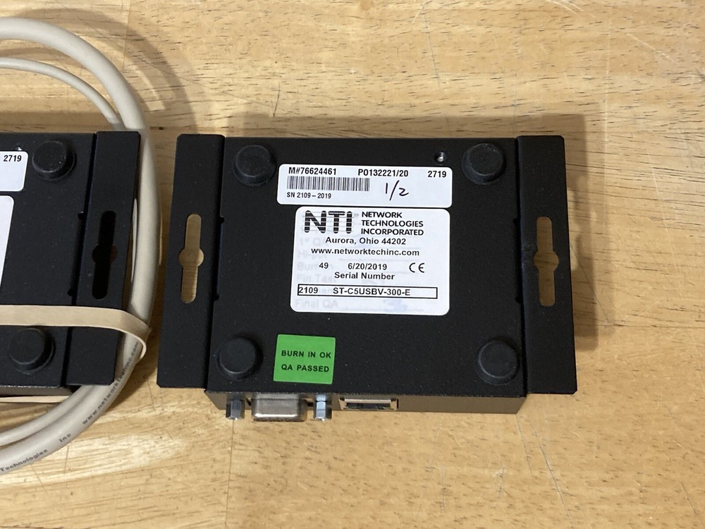 NTI ST-C5USBV-300-E NTI XTENDEX USBV-300 Remote and Local Unit KVM Extender