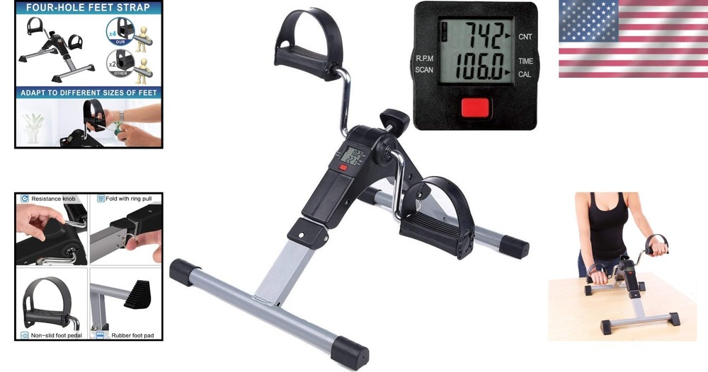 Compact Multi-Function Exercise Bike with Adjustable Resistance for Home Use