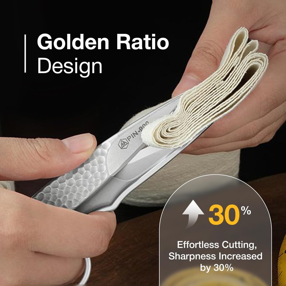 Premium Fabric Scissors for Cutting Clothes, Small Multi-Purpose Stainless Se...