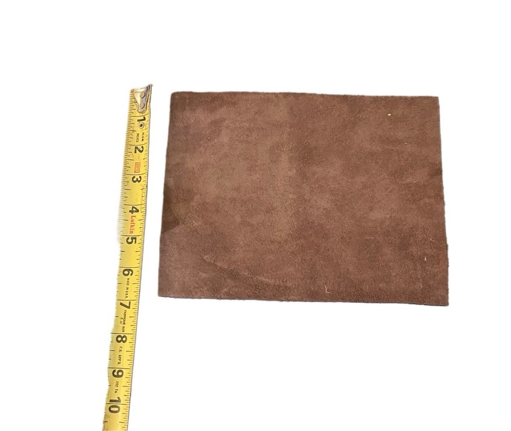 Brown Top Grain Leather Sheets for Crafters, DIY 9” X 7”