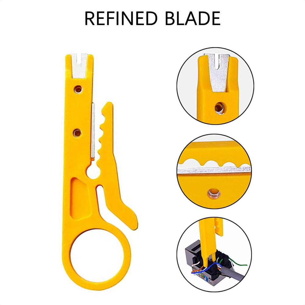 Mini Wire Stripper 3 Pack Network Wire Stripper Punch down Cutter for Network Wi