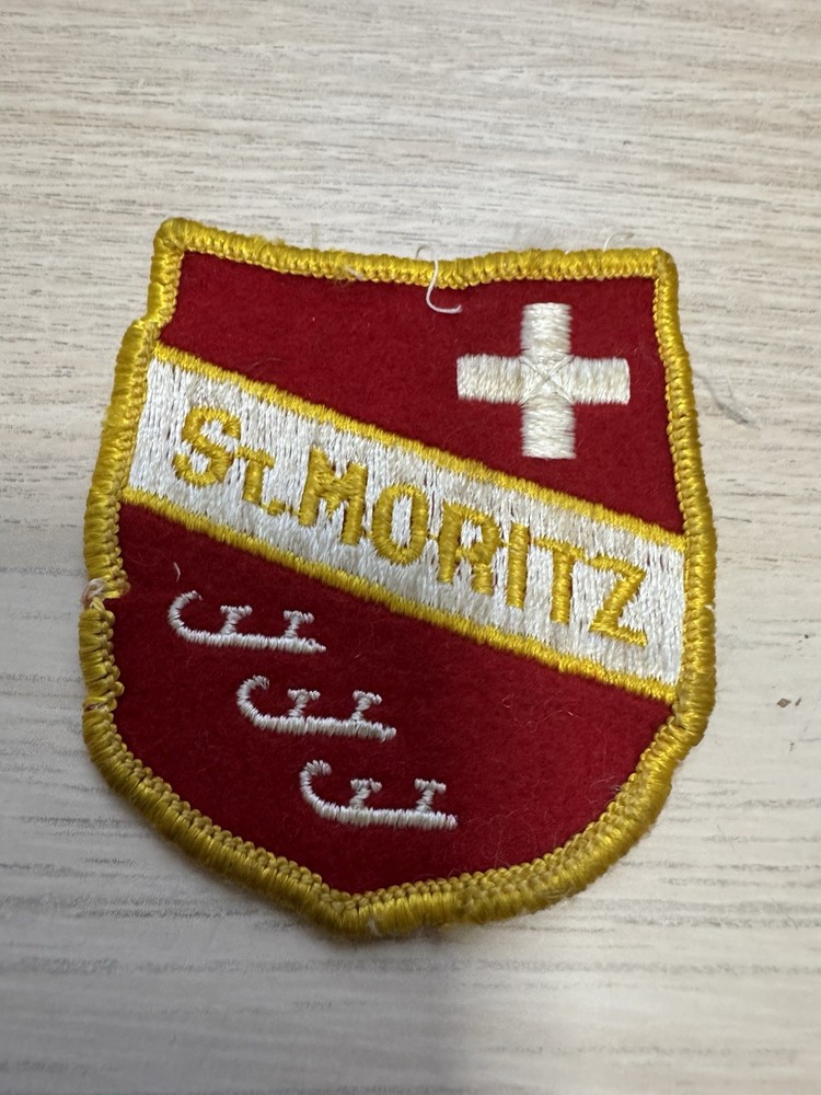 Vintage St Moritz Ice Skating Club Patch