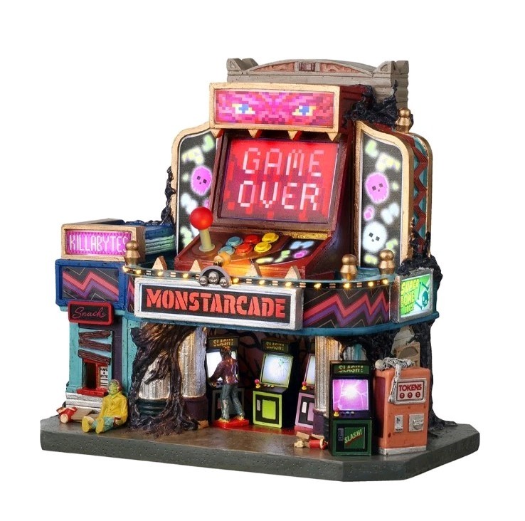 Lemax Spooky Town – Monstarcade Lighted Building #55292 – NEW