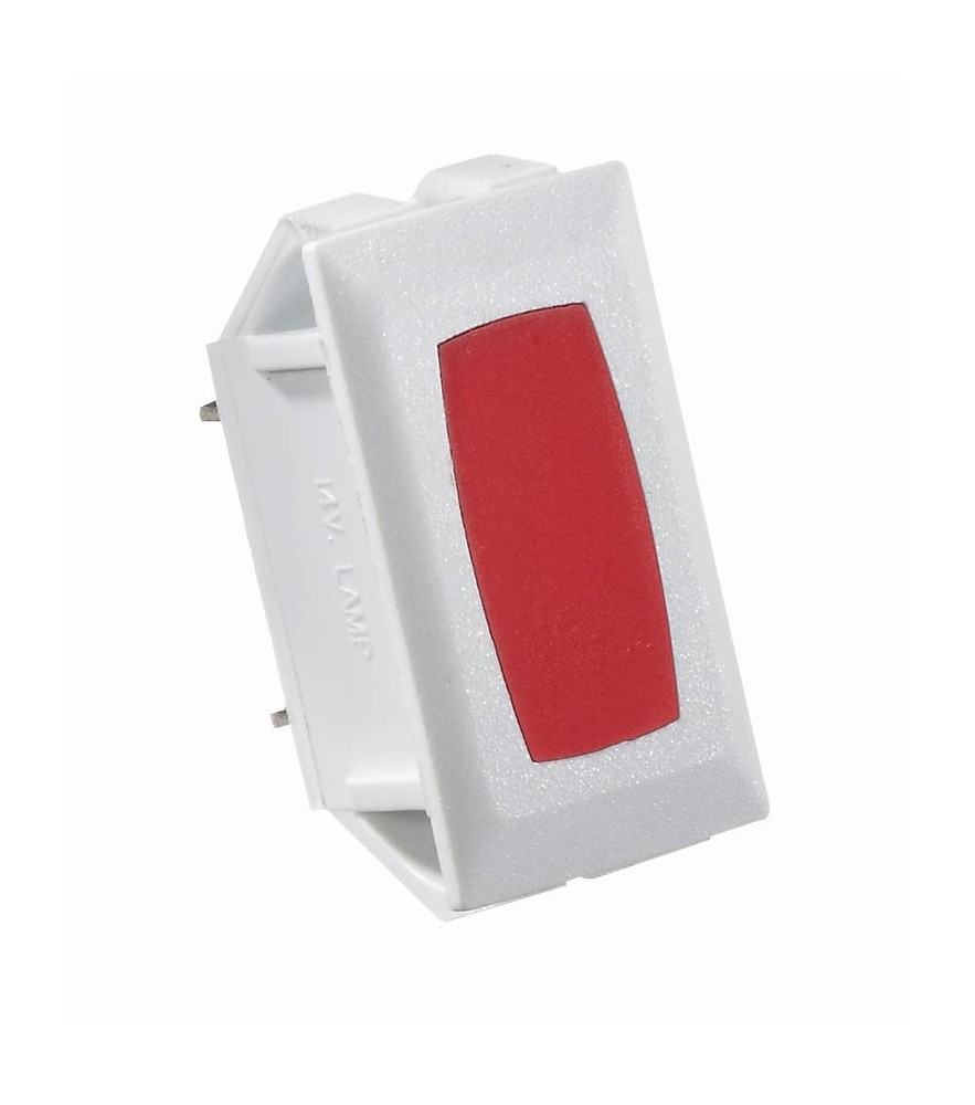 S365, Rocker Switch, Indicator Lights, White w/ Red, DC Electrical