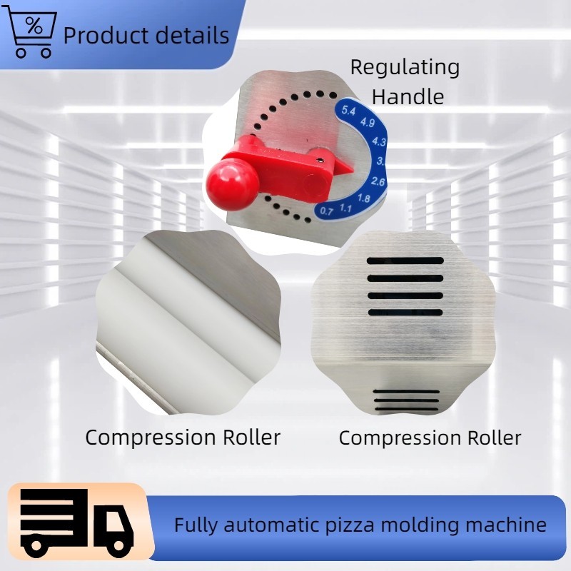 110V 4"-19" Commercial Pizza-making Machine Electric Dough Press Machine