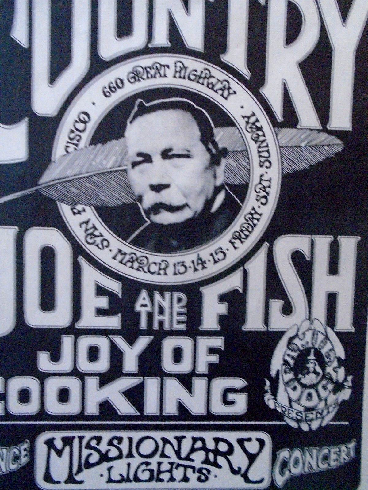 ORIGINAL CONCERT HANDBILL-COUNTRY JOE & THE FISH-FAMILY DOG-THE BEACH-MARCH 1970