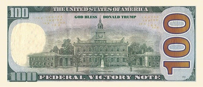 ✅ Pack of 25 Donald Trump Presidential 100 Dollar Bills Novelty Collectible ✅
