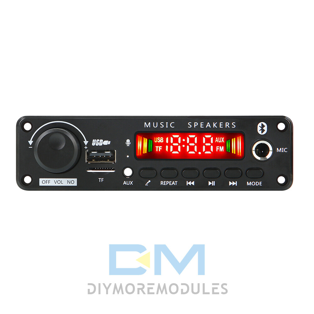 50W Amplifier Bluetooth MP3 Player Decoder Board DC6-18V FM Radio TF Car kit
