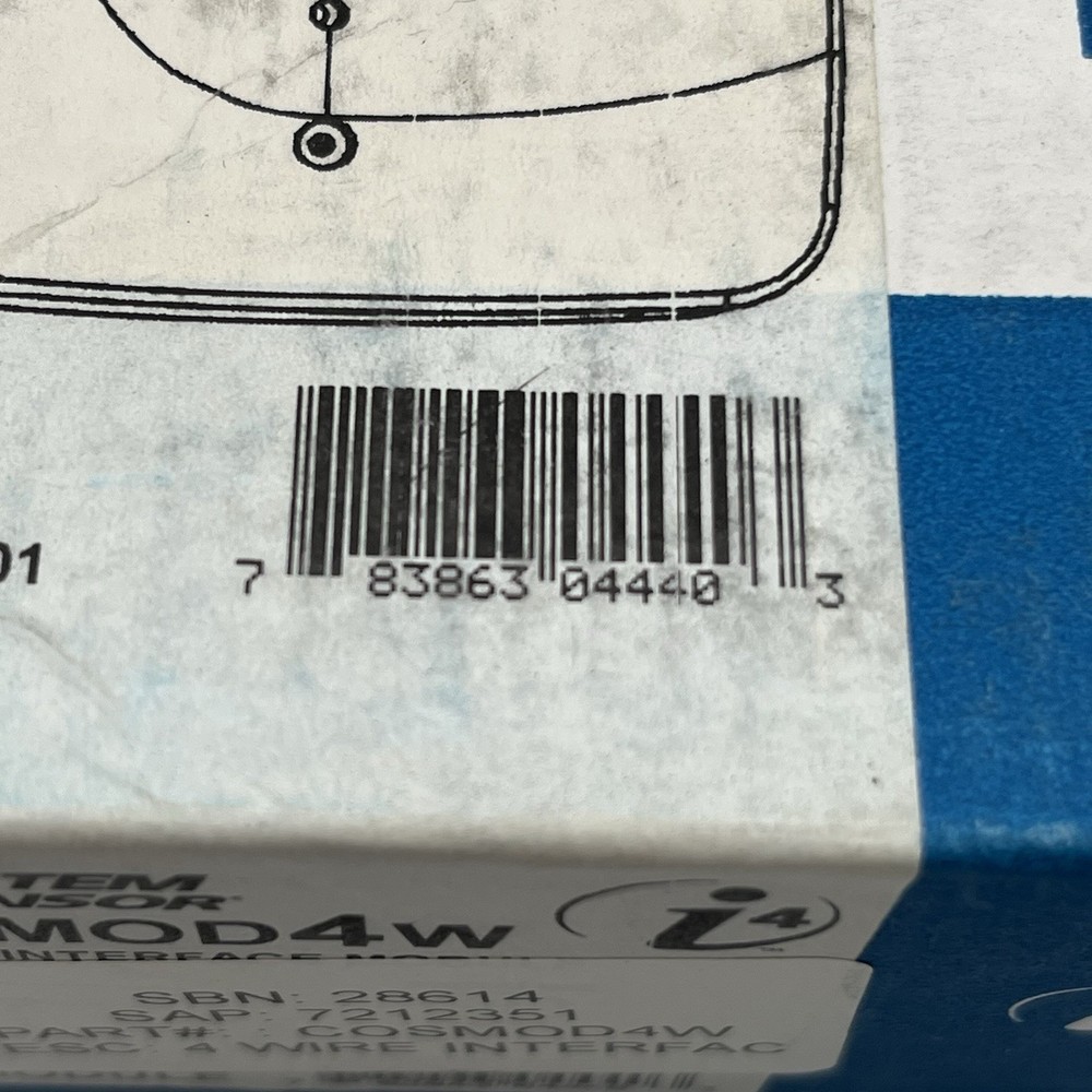 NEW!! System Sensor 4-wire Smoke CO Detector Interface Module - COSMOD4W