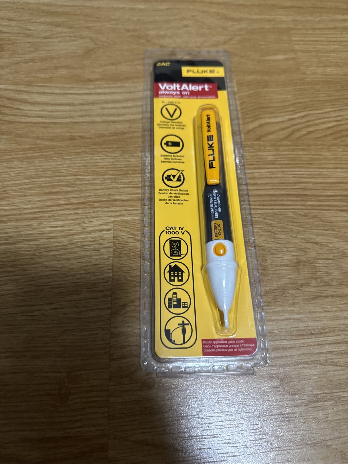 Fluke Flk2ac/90-1000C Voltage Detector, 90 To 1000V Ac, 5 In Length, Visual