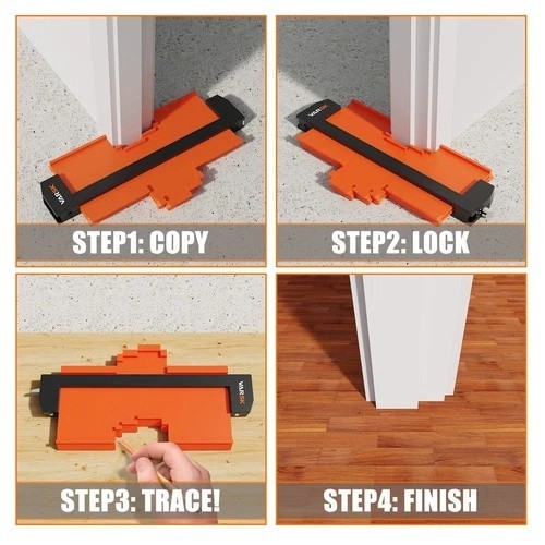 Contour Gauge Profile Tool with Light 5+10 Inch - Super Duplicator Shape