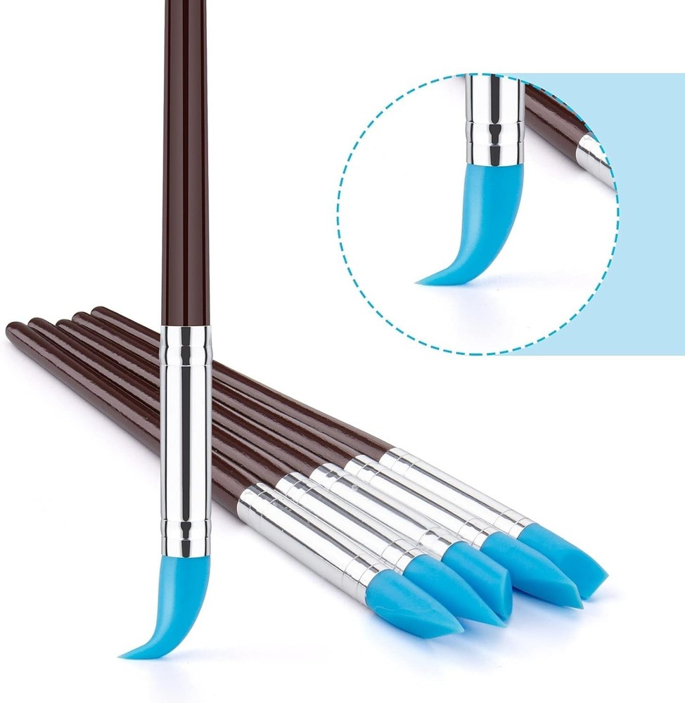 10Pcs Silicone Clay Sculpting Tool, Modeling Dotting Tool & Pottery Craft use...