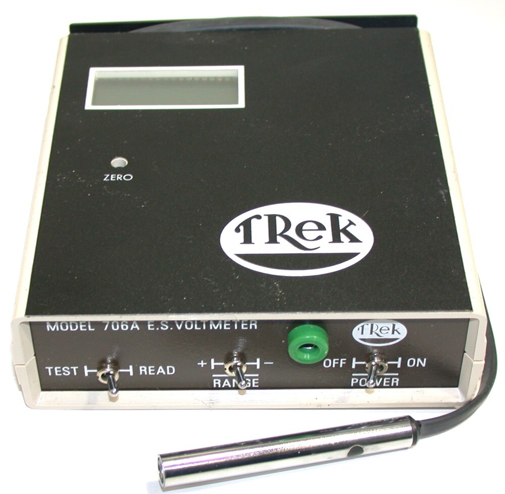 Trek Electrostatic Digital Display 9 VDC Voltmeter Model 706A/1