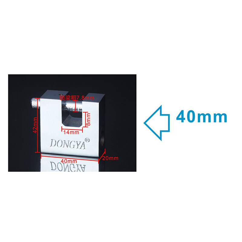 Rectangular Anti-theft Padlock Heavy Duty Padlock Security Garage Shackle Lock