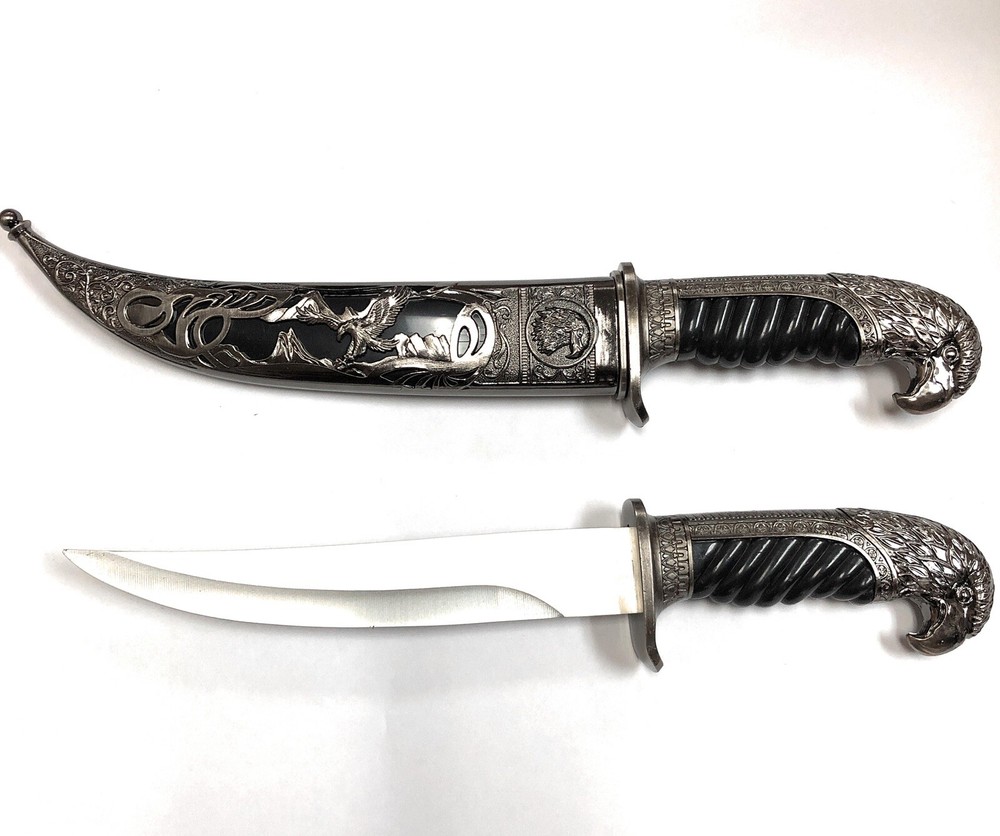 14'' EAGLE HUNTING KNIFE WITH SCABBARD