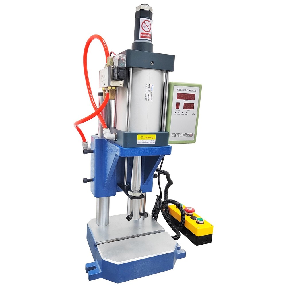 110V 1763lbs Double Column Pneumatic Punch Press Machine Controller 3.94-1.96in