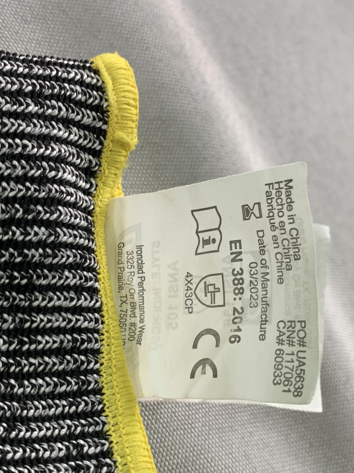 Ironclad KONG INDI-KC5G Men's Nitrile Coated Work Gloves Large