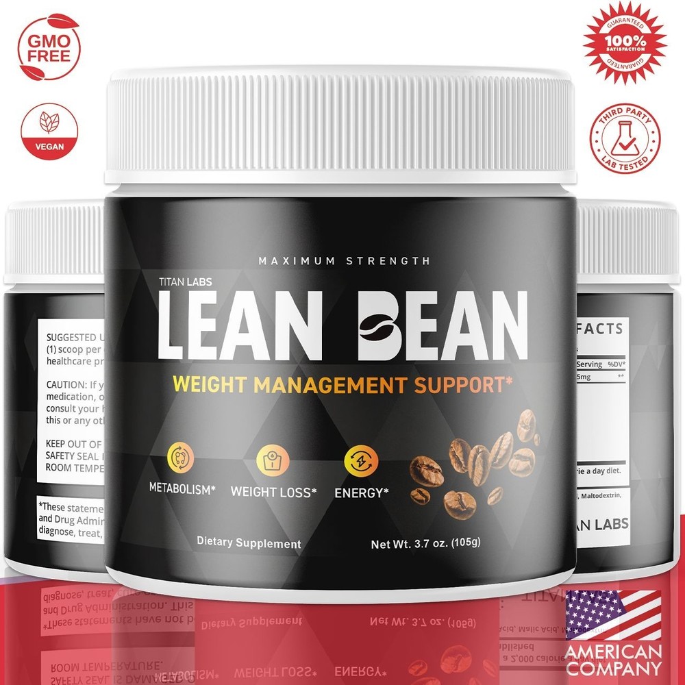 (5 Pack) Lean Bean Powder Max Support For Weight Management LeanBean 150 Serving