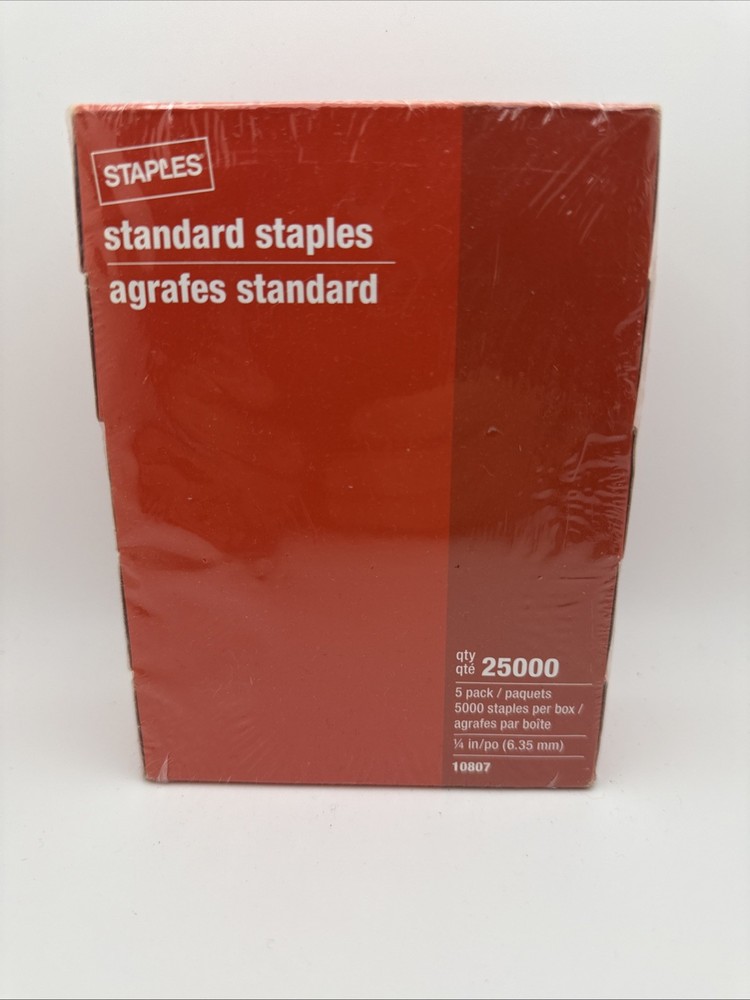 Staples Standard 5 packs 25,000 Staples Total