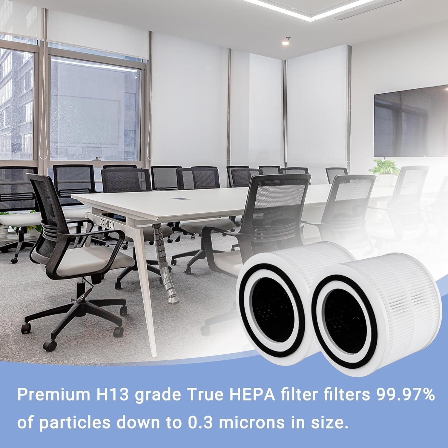 2-Pack Replacement Filters Compatible with Puroair 240 Air Purifier, 3-in-1