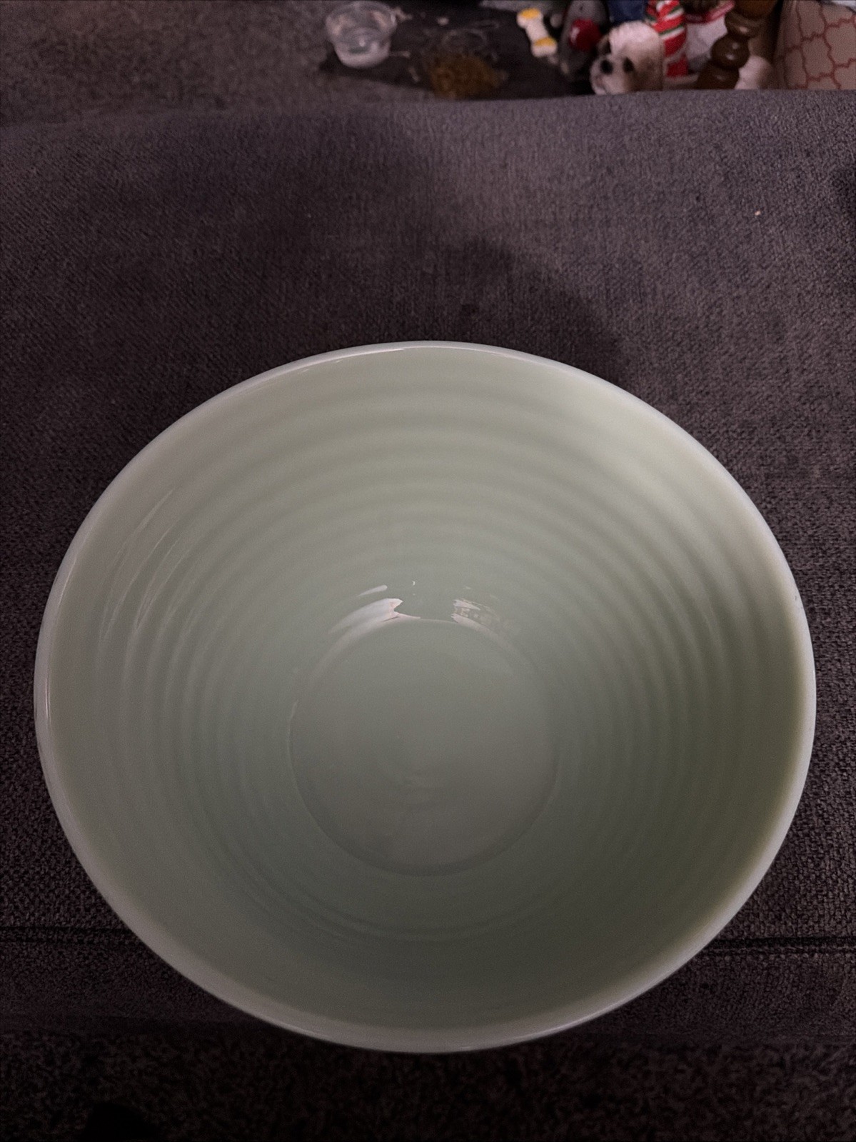 VINTAGE JADEITE HONEYCOMB MIXING BOWL 9”, Fire King Bowl, Butter Dish, Jade S&P