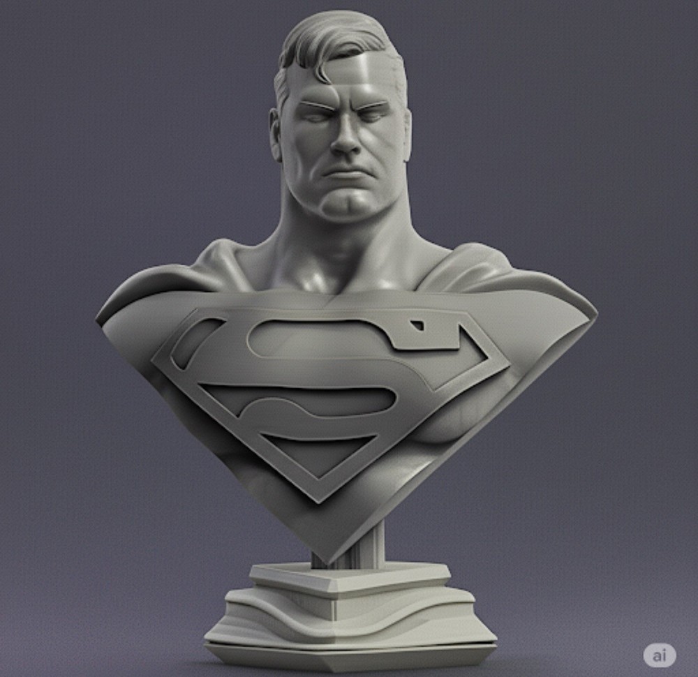 Superman - Bust 8 Inches - Grey