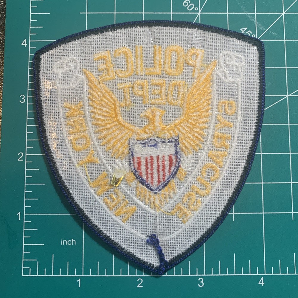 SYRACUSE NEW YORK POLICE SHOULDER PATCH 3S
