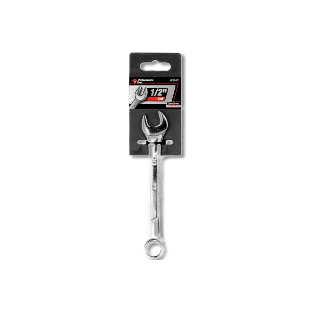 Performance Tool 1/2 in X 1/2 in 12 Point SAE Combination Wrench W324C