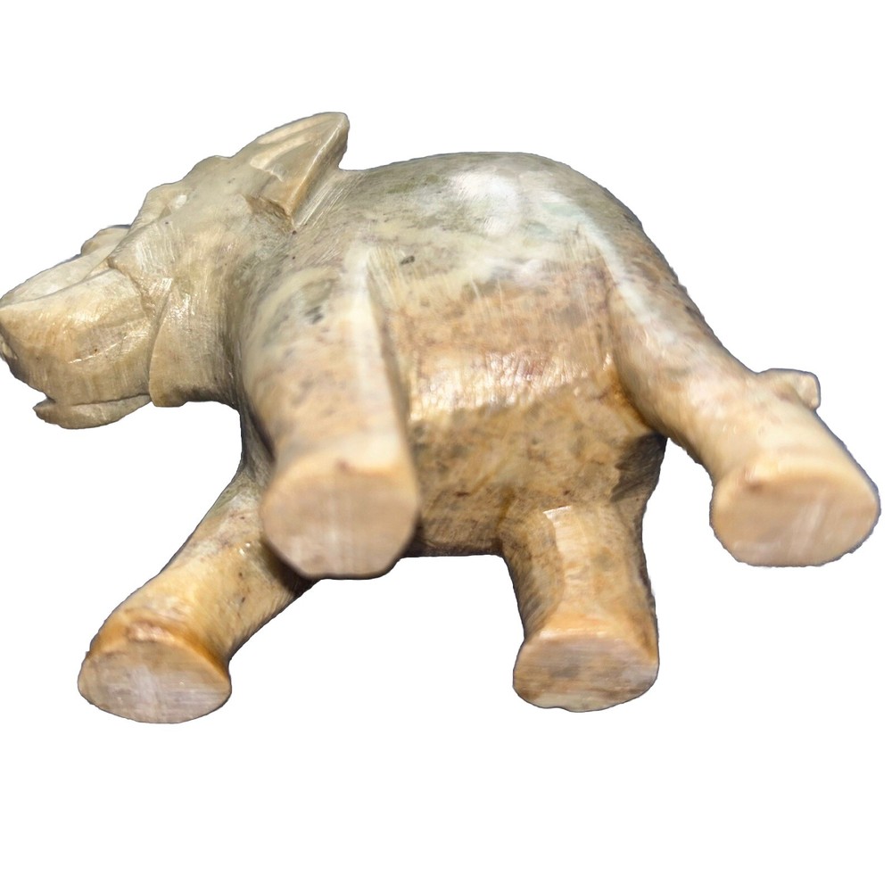 Elephant Trunk Up Stone Incense Holder