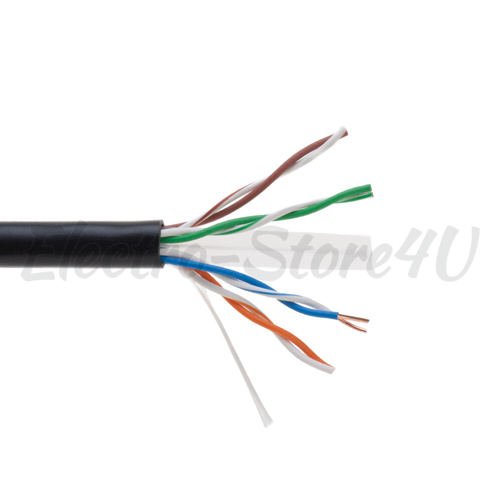 500ft CAT5e CAT6 UTP Bulk Ethernet Cable Solid Network Wire RJ45 LAN CAT5