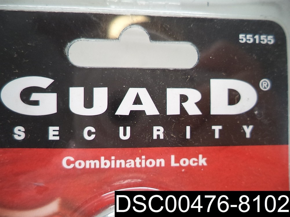Guard Security Combintion Push Button Lock with 5 Digit Locking Mechanism, 55155
