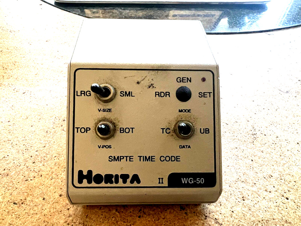 HORITA WG-50 SMPTE TIME CODE READER WORKS GREAT