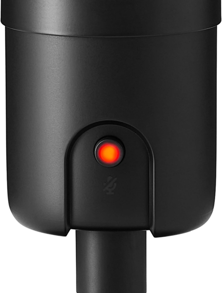 Amazon Basics USB Condenser Microphone for Streaming, Recording, and Black