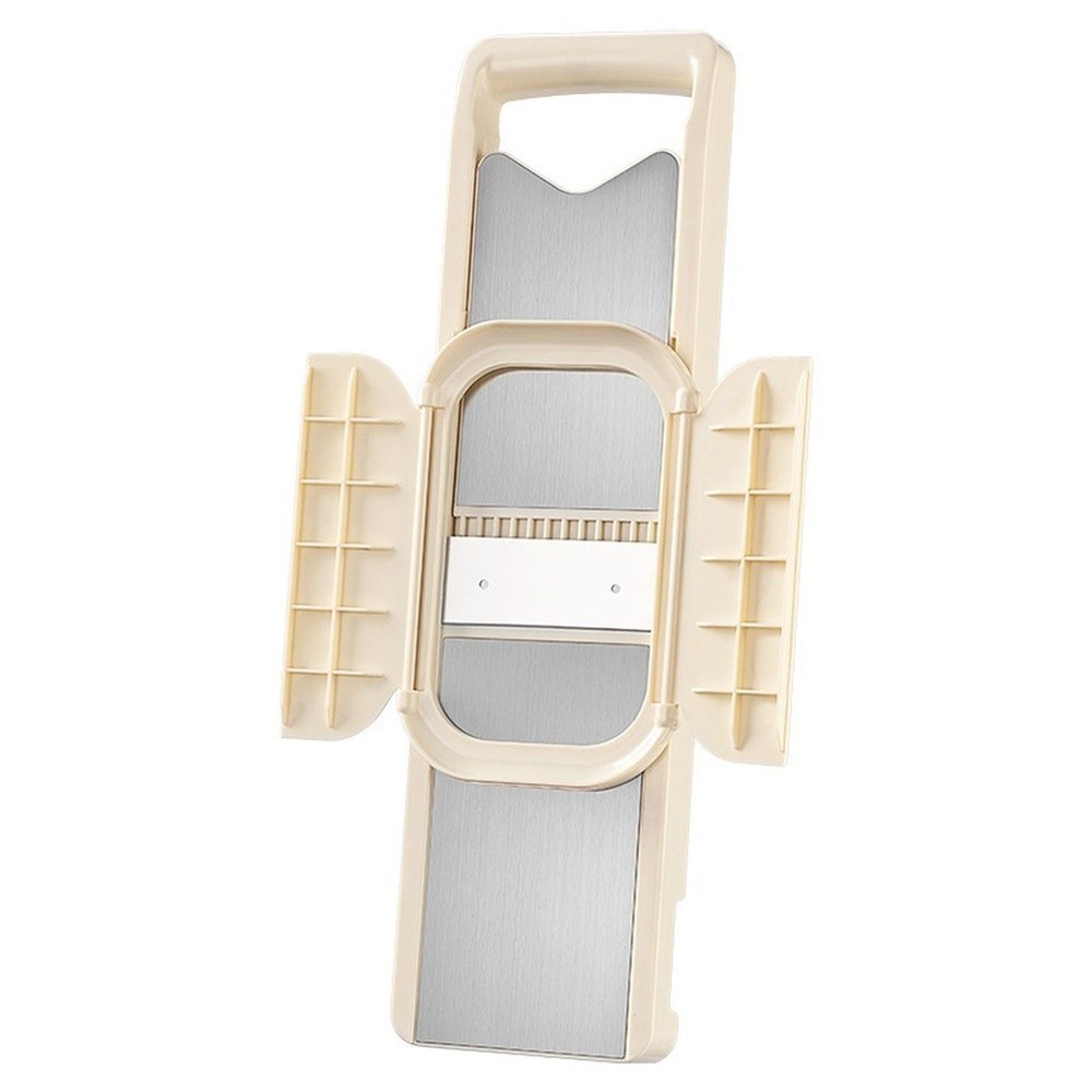 Stainless Steel Vegetable Processor with 5 Replaceable Blades for Kitchen Use