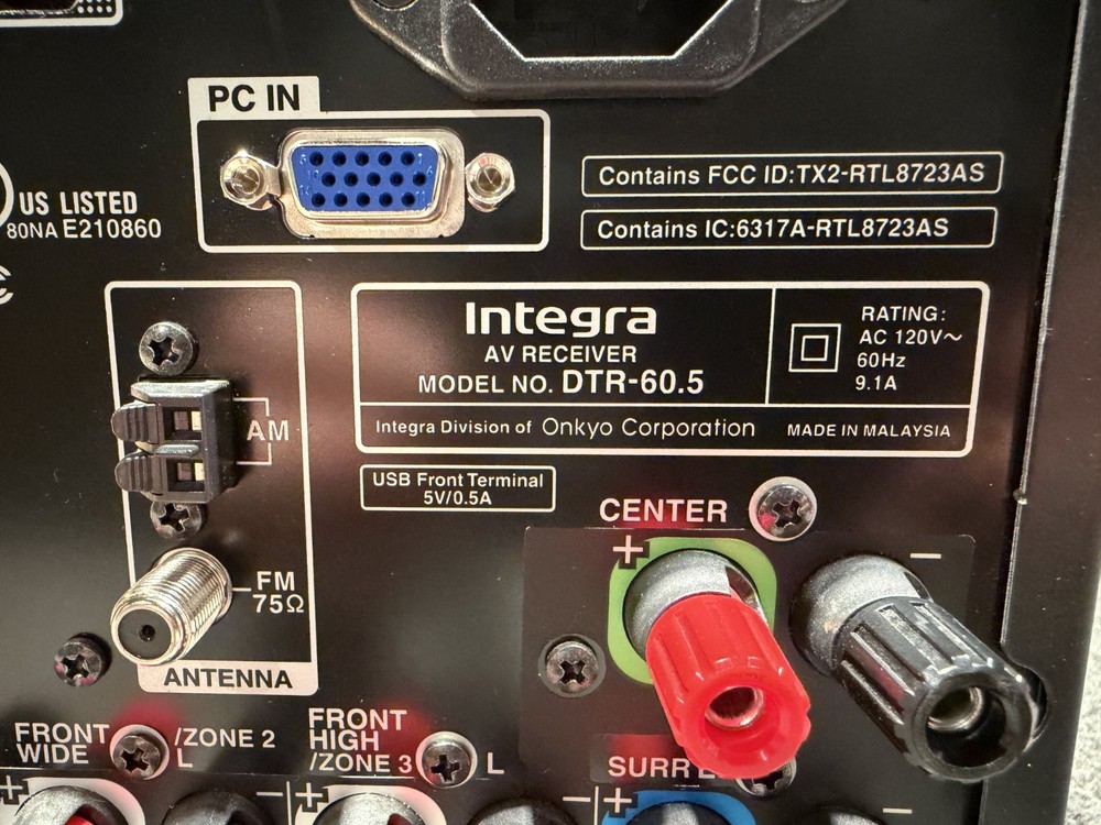 INTEGRA DTR-60.5 9.2 THX Ultra2 AV Receiver TESTED