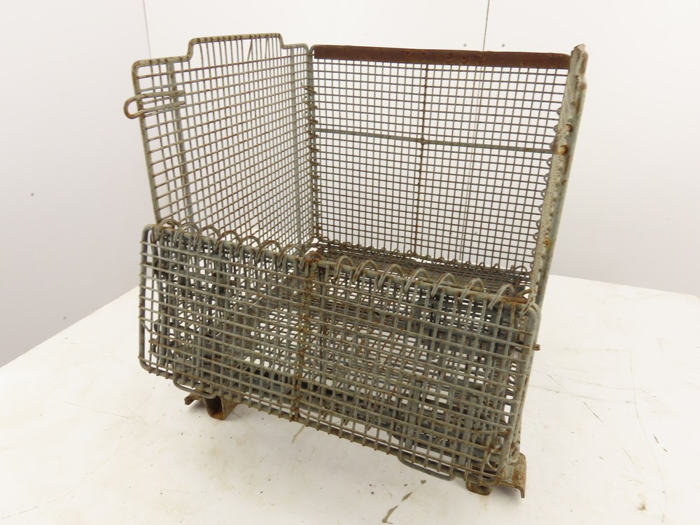 Miniature Collapsible Folding Stackable Industrial Wire Baskets 18"x20"x16"